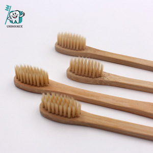 Cepillo de Dientes de Bambú para Adultos, Natural, Biodegradable, Mango Grueso, Manual, con Cerdas de Nailon - Product Image 3