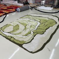 Modern Home Decor Area Rug for Living Room Bedroom Hand Tufted Wool Bamboo Silk Tencel Handmade Floor Carpet