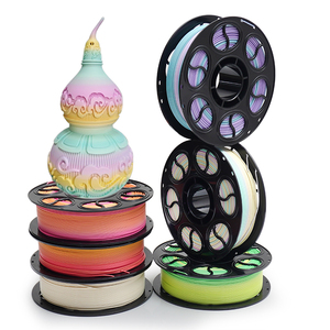 Filament d'impression 3D mat, consommable d'impression 3D, couleur arc-en-ciel, PLA, filament d'imprimante 3D 1,75 mm 1 kg, sans obstruction, bonne adhérence des couches - Product Image 1