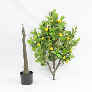 Limón planta falsa decoración interior maceta fruta plástico Ornamental Hogar personalizado Real Touch árbol Artificial - Product Image 3