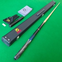 Queue de billard artisanale Omin Brand, 145 cm, 17,5-18,5 oz, pointe de 9,5/10 mm, manche en bois de frêne d'Amérique du Nord pour le snooker
