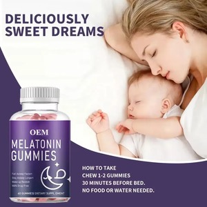 Wholesale Sleep Deep Aid <strong>Melatonina</strong>/Melatonin Vitamins Gummies Candy Vitamin B6 5HTP Sleep Gummies Vitamins