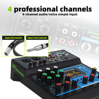 RAYHAYES RG06X Mixeur audio professionnel Mixeur professionnel avec port USB Mixeur Bluetooth Amplificateur