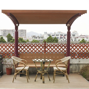 Gran oferta, pérgola personalizada <span class=keywords><strong>para</strong></span> exteriores, Pabellón, poste <span class=keywords><strong>de</strong></span> acero galvanizado en caliente, tubo <span class=keywords><strong>de</strong></span> listones <span class=keywords><strong>de</strong></span> plástico HDPE, Gazebo <span class=keywords><strong>de</strong></span> <span class=keywords><strong>madera</strong></span> <span class=keywords><strong>para</strong></span> jardín - Product Image 2