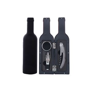 Kit d'accessoires pour ouvre-bouteille de vin 5 pièces avec tire-bouchon et autocollants pour boissons – Essentiels pour ouvrir les bouteilles - Product Image 5