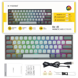 New 61 <b>Keys</b> Usb Wired Gaming Mechanical <b>Keyboard</b> <b>with</b> Rapid Magnetic Switches Rgb Backlit Axis for Desktop Hz-61 Rapid Trigger - Product Image 4
