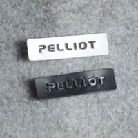 Étiquettes personnalisées en métal et cuir pour vêtements, logo en relief, étiquettes pour jeans, écologiques, vente en gros, usine