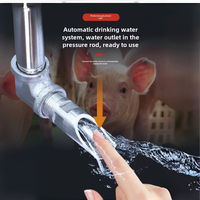 Nipple Minum Babi Stainless Steel Otomatis untuk Sistem Penyiraman Peternakan Babi