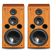 Enceintes Trois Voies 200W 10 Pouces pour Système Home Cinéma Hifi, Amplificateur Audio, Enceinte de Bibliothèque Passive et Moniteur