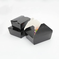 Boîte en papier kraft jetable personnalisée pour la vente à emporter