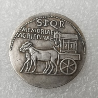 Pièce commémorative ancienne romaine, 1 pièce, ancienne pièce, en métal or et argent, personnalisé, vente en gros