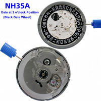 Movimiento de Reloj Mecánico Automático Original Nuevo NH35A NH36A de la Marca Win-Win, Piezas de Repuesto NH35 NH36, Corona 3H/6H/3.8H