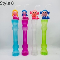 Nouveauté colorée 500ml Party Yard Cup avec Long Neck Souvenir Juice Drink Daiquiri et Straw Big Twist Lid