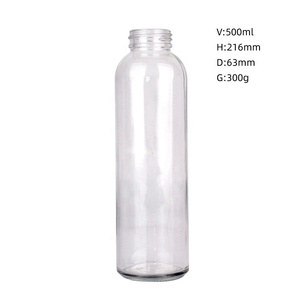 <span class=keywords><strong>Bottiglia</strong></span> d'<span class=keywords><strong>acqua</strong></span> sportiva cilindrica in <span class=keywords><strong>vetro</strong></span> da 500 ml con tappo in acciaio inossidabile - Product Image 4