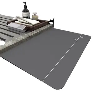 Groothandel Custom Nieuwe Stijl Keuken Tapijt Badkamer Anti Slip Absorberen Badmat Super Absorberende Diatomeeën Modder Absorberende Vloermat