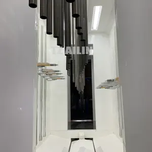 Ailin - Linha de revestimento eletrostático automático personalizado de fábrica com design profissional, cabine de pulverização para forno e pré-tratamento de pó eletrostático