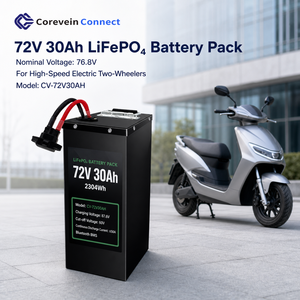 Corevein <b>Connect</b> 76.8V 30Ah LiFePO4 <b>Battery</b> Pack 2304Wh Semi Solid State Lithium Ion Bluetooth BMS 4000 Cycles 1 Year Warranty - Product Image 4
