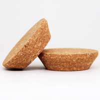 Factory Profesional In Custom Tapered Cork Stopper Weich holzdeckel für Flaschen
