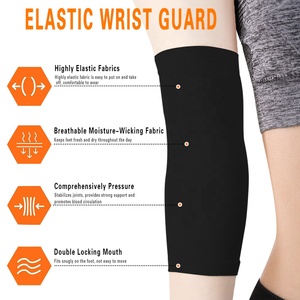 Manchon de <span class=keywords><strong>compression</strong></span> pour <span class=keywords><strong>coude</strong></span> en nylon et élasthanne 20-30 mmHg pour soulager la douleur au bras et à l'avant-bras, protège-paume, élasticité réglable, unisexe - Product Image 2