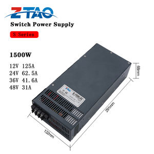 S-1500W Switching <span class=keywords><strong>Power</strong></span> <span class=keywords><strong>Supply</strong></span> Tegangan dan Arus Dapat Diatur Catu Daya AC DC Transformator DC12V <span class=keywords><strong>13.8V</strong></span> 24V 27V 36V 48V 60V 72V - Product Image 2