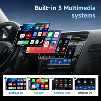 Caja Multimedia Inalámbrica para Auto con CarPlay y Android Auto, Adaptador de Video con Android 11, Caja Multimedia Inteligente para Auto, 4G+64G, Compatible con ODM OEM
