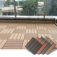 Installation rapide décoratif étanche Wpc revêtement de terrasse extérieur Wpc sol de terrasse bricolage pelouse herbe carreaux de pierre pour balcon jardin