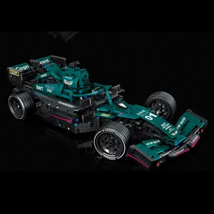 C014ผู้เชี่ยวชาญด้านการสร้างแบบจำลองโมเดลอิฐโมดูลาร์รถสปอร์ต F1รถแข่ง RSR ดัง