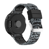 Pour Garmin Forerunner 220 230 235 620 630 735 bracelet en Silicone souple trous ronds respirant Sport Camouflage bracelet de montre