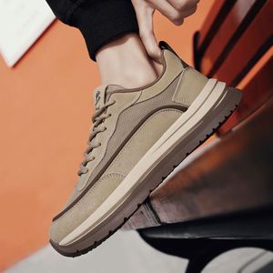 Chaussures de sport pour hommes à semelle épaisse Forrest Gump, dessus en mesh PU, chaussures de marche décontractées, semelle en caoutchouc antidérapante, mode rétro, baskets pour hommes - Product Image 2