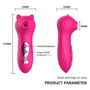 Bâton de massage portable, jouets sexuels pour adultes, stimulation du point G, stimulation du clitoris et des mamelons, vibromasseur mignon en forme d'ours - Product Image 6