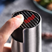 Bouteille d'huile de cuisine en acier inoxydable avec tête de pulvérisation anti-fuite, bouteille d'huile en verre à pression pour un distribution pratique d'huile et de vinaigre