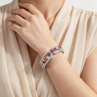 Bracelets de couple en argent sterling 925 de qualité supérieure, style chaîne à maillons avec accents en zircon cubique, hypoallergéniques et durables