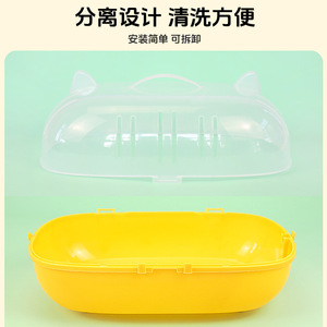 Porte-animaux en plastique transparent de grande capacité pour oiseaux, avec poignée, facile à transporter, utilisation en extérieur - Product Image 3