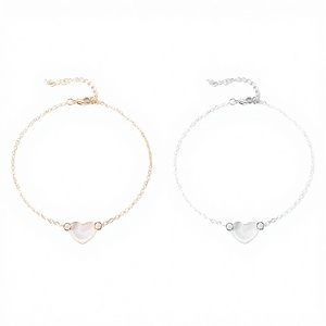 Korean Fashion Rhodium Plated 925 Sterling Silver Trendy Hollow Heart <b>Charm</b> Bracelets for Women Girls-Party Gift - Product Image 2