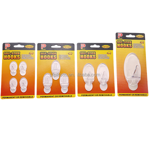 Duy Nhất Rõ Ràng Nhựa Trong Suốt Dính Dính Móc Mạnh Mẽ Móc Áo Cho Phòng Ngủ Áo Và Đồ Lặt Vặt Mẫu Miễn Phí Có Sẵn - Product Image 5