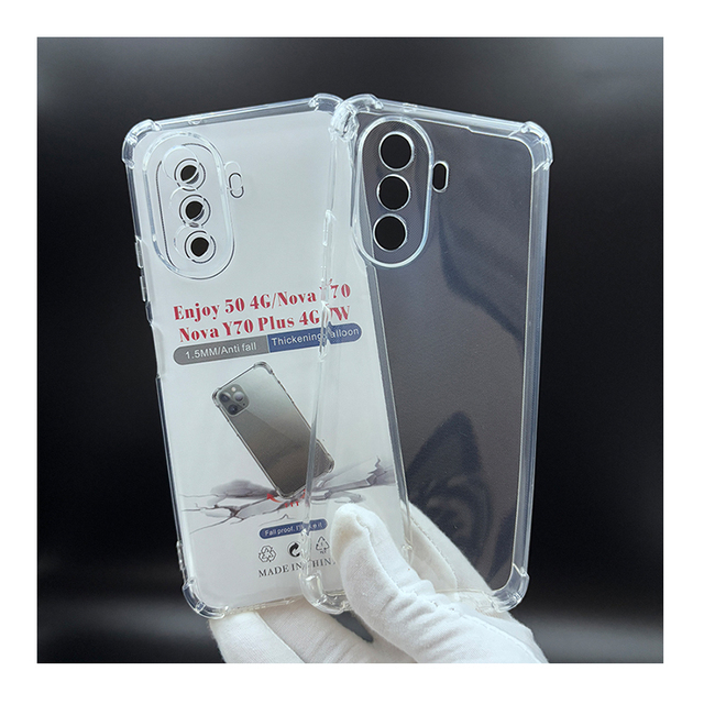 Whole Sale for Huawei Case Nova Y70 Clear Camera Protection for Nova Y70 Plus Shockproof Back Cover