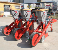 Mini semoir à maïs à trois échappements avec trémie à engrais de grande capacité, adapté à divers terrains agricoles, facile à utiliser