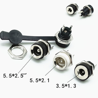 Connecteur DC femelle DC-022B / Prise / Douille / Connecteur DC / 5.5 / 2.5 / 2.1 mm 5525 / 5521 / 5.5x2.5mm / 5.5x2.1mm DC022B étanche