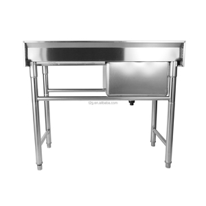 Plan de travail de cuisine commerciale en acier inoxydable 304 T2g Sliver avec évier de préparation, origine Chine - Product Image 3