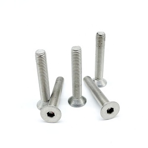 Vis à tête plate hexagonale à filetage complet en acier inoxydable de haute qualité, métriques et impériales, M3-M12, certifiées ISO9001:2015 <span class=keywords><strong>SUNO</strong></span> - Product Image 5