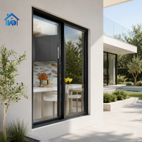 Fenêtres coulissantes en aluminium modernes à double vitrage pour balcon avec moustiquaire, conformes à la norme AS2047, pour usage en villa