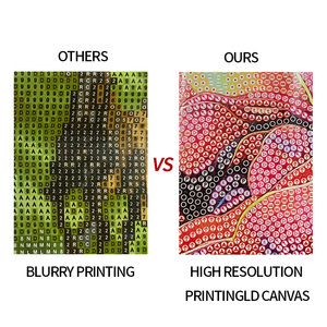 Moderne Kolibrie Op Besneeuwde Dennen Diamant Painting Kit Klassieke Kunst Voor Huiswanddecoratie Voor Kinderen En Volwassenen - Product Image 4