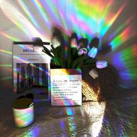 Fenstersticker Sonnenfänger Regenbogen-Prisma Fensterfolie Schlafzimmerdekoration, Maßgefertigte Sonnenfänger-Aufkleber für Heimdekoration