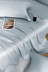 Hot bán Oeko FSC 300tc/400TC Hữu Cơ Tre 4 mảnh tấm ga trải giường được trang bị với sâu túi phẳng Duvet cover tùy chỉnh bộ đồ giường thiết lập - Product Image 4