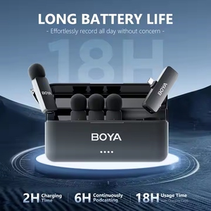 USD232 ücretsiz gemi BO YA BY-V4U kablosuz yaka mikrofonu iPhone Android telefon PC için YouTube Video kayıt Vlog - Product Image 3