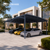 Lvboshi A5 - Carpa para Auto Moderna, Impermeable, de Aleación de Aluminio, para las Cuatro Estaciones - Tamaños Personalizables, Garaje/Cochereta Resistente, Protección Solar