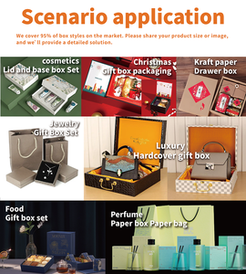 Tùy Chỉnh Sang Trọng Từ Đóng Cứng Nhắc Tông 2 Mảnh Side Mở Đôi Cửa Thiết Kế Quà Tặng Ưa Thích Bao Bì Hộp Với Logo - Product Image 5