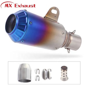 Silencieux d'échappement universel AK 51mm, échappement Slip-On avec <span class=keywords><strong>db</strong></span> <span class=keywords><strong>killer</strong></span>, adapté à la plupart des motos, scooters, vtt, <span class=keywords><strong>Dirt</strong></span> <span class=keywords><strong>Bike</strong></span> - Product Image 4