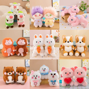 Poupées licorne en tissu coloré de 8 pouces, fabricant de jouets en peluche personnalisés, animaux en peluche en coton PP pour machines à griffes - Product Image 2