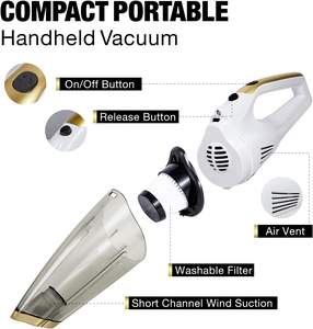 कार की सफाई के लिए पोर्टेबल मिनी कार वैक्यूम क्लीनर वायरलेस हूवर ऑटो वैक्यूम अन्य ताररहित हैंडहेल्ड वैक्यूम क्लीनर - Product Image 4